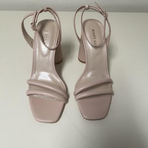 Birdy Grey Julia Chunky Heel Nude Blush Bridesmaid Shoes - Comfortable Wedding Party Heels for Women, Perfect for Bridal Showers, Receptions & Formal Events