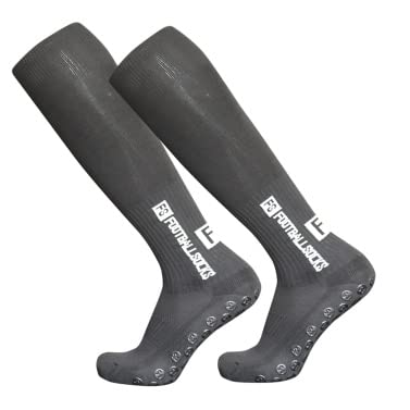 Men's Anti-Slip Football Socks with Grip Technology - Breathable Compression Athletic Socks for Running, Basketball & Hockey - Perfect for Sports Training & Gym Workouts
