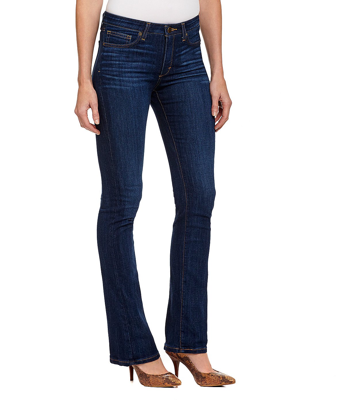 SPANX The Slim-X Straight Jeans for Women - Blue Wash Denim, Size 25 - High Waist Slimming Jeans for Everyday Wear & Office Outfits