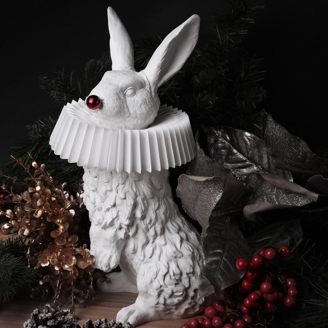 Rabbit X Table Lamp - Modern LED Nightstand Light for Bedroom, Living Room & Office - Perfect for Reading, Relaxing & Decor