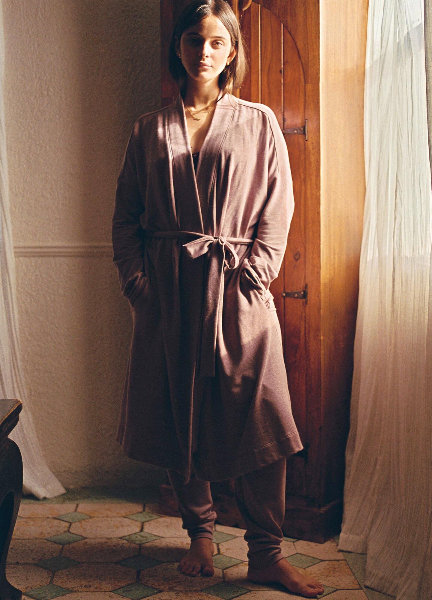 The Hatch Robe - Soft & Cozy Women's Bathrobe for Spa, Lounge & Home Relaxation | Premium Cotton Blend Robe with Pockets