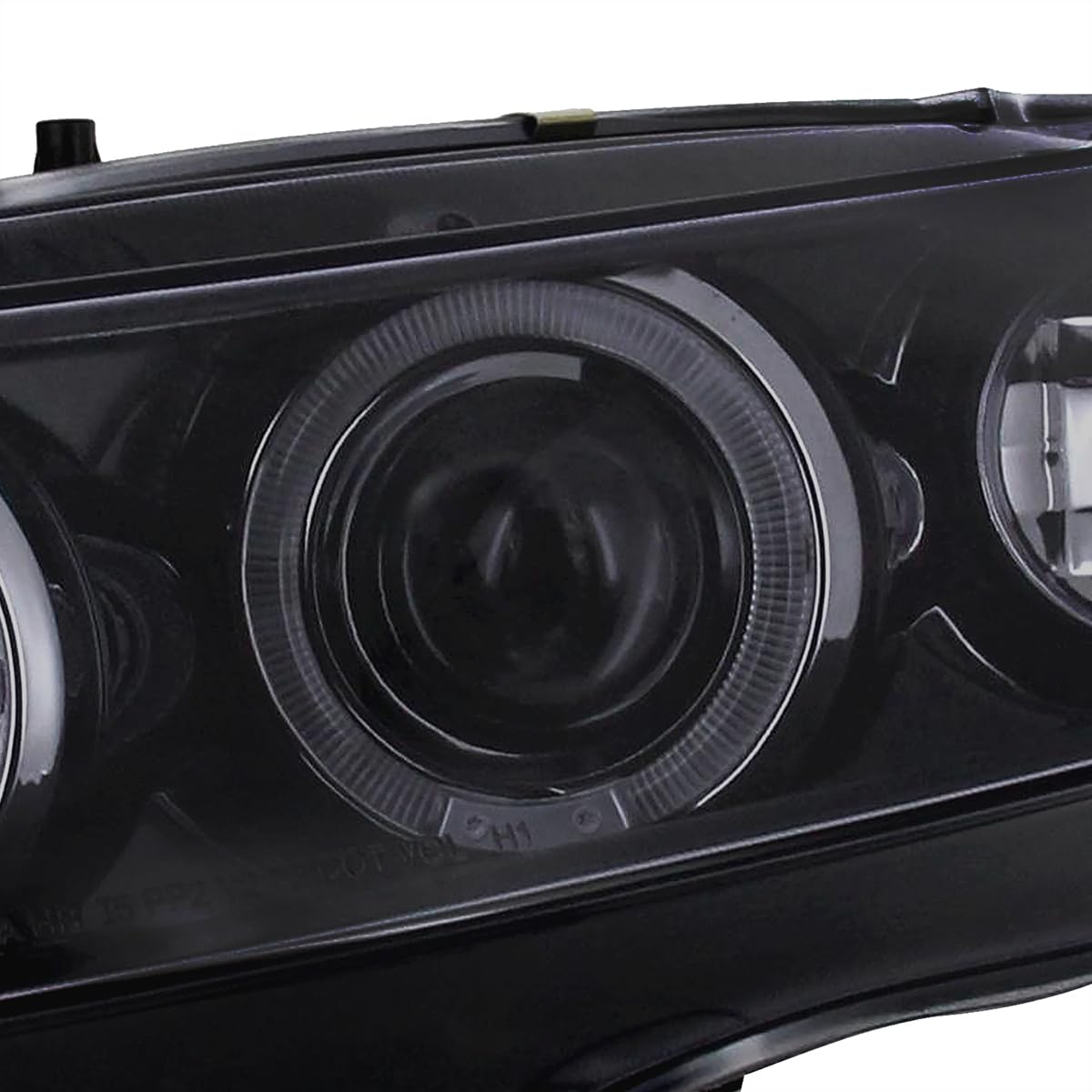 Spec-D Tuning LED Black Projector Headlights with LED Bumper Fog Lamps - Compatible with Honda Civic 2-Door (Left & Right Pair) - High Performance Lighting for Night Driving & Off-Road Adventures