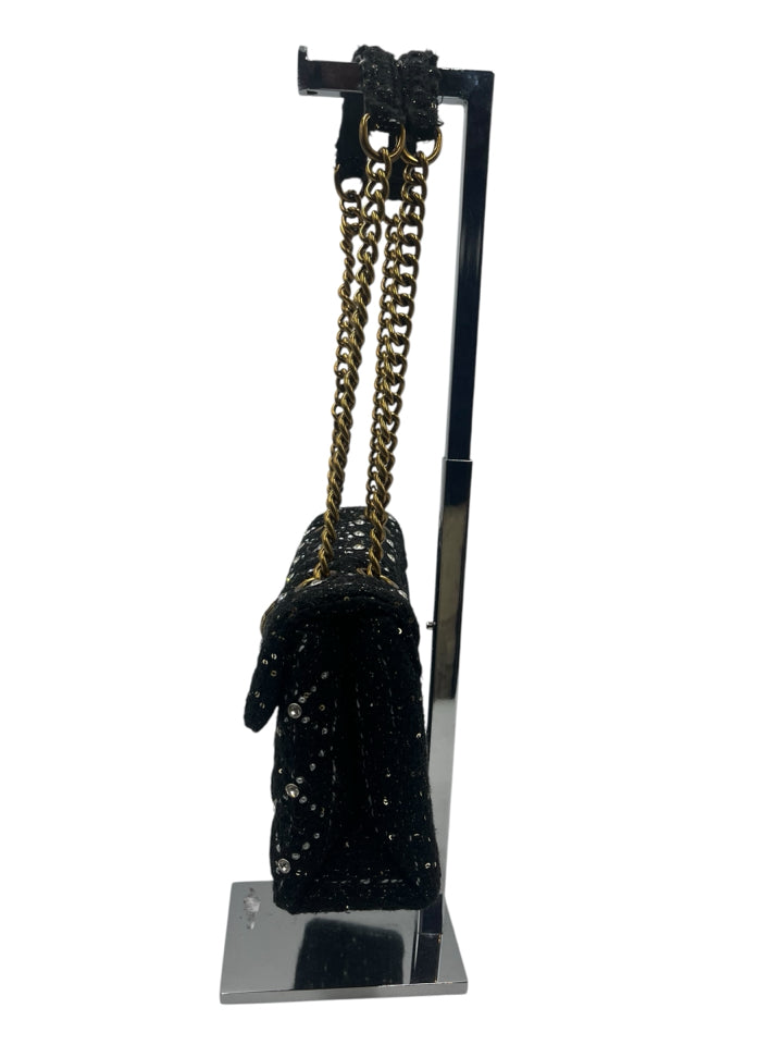 Kurt Geiger Tweed Kensington Embellished Shoulder Bag for Women - Stylish Crossbody Purse with Rhinestone Details | Perfect for Work, Travel & Evening Events