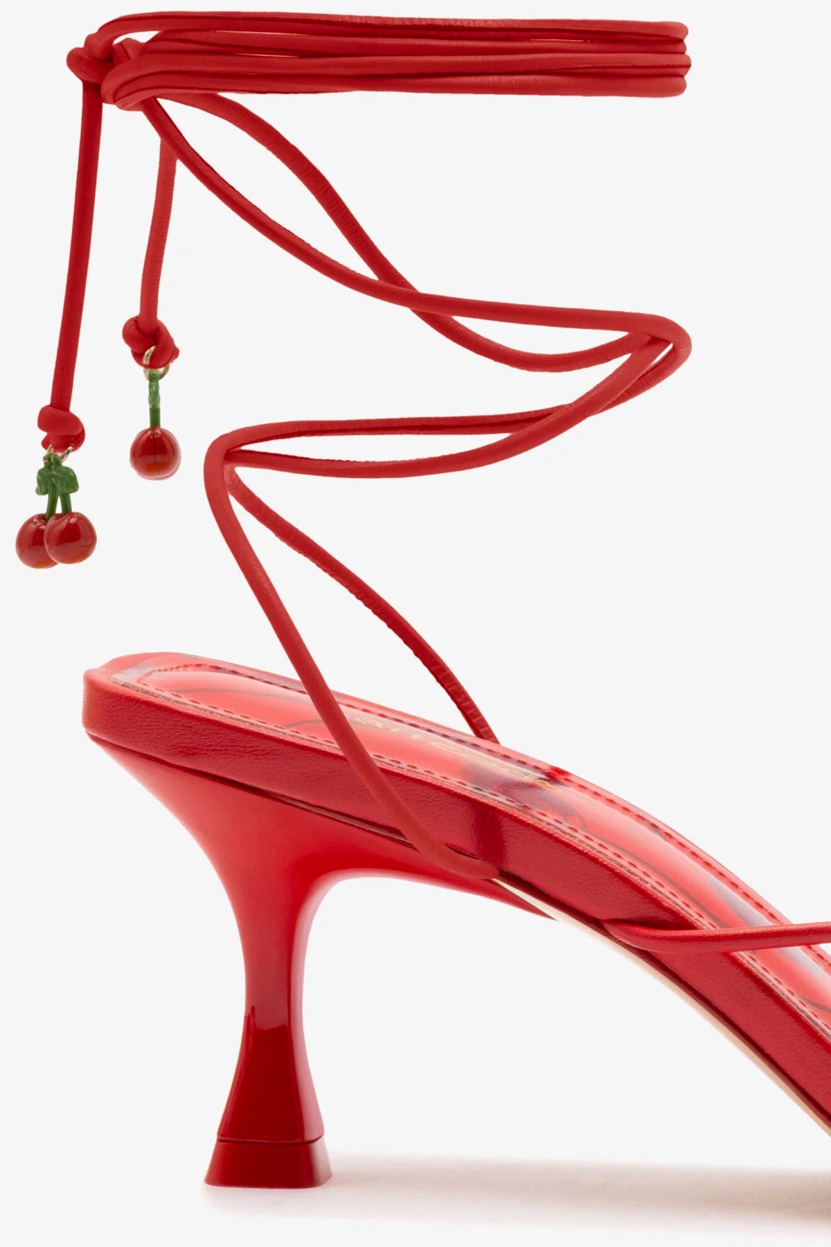 Nadia Women's Scarlet Leather Sandals - Comfortable & Stylish Open-Toe Shoes for Summer, Beach, and Casual Outings