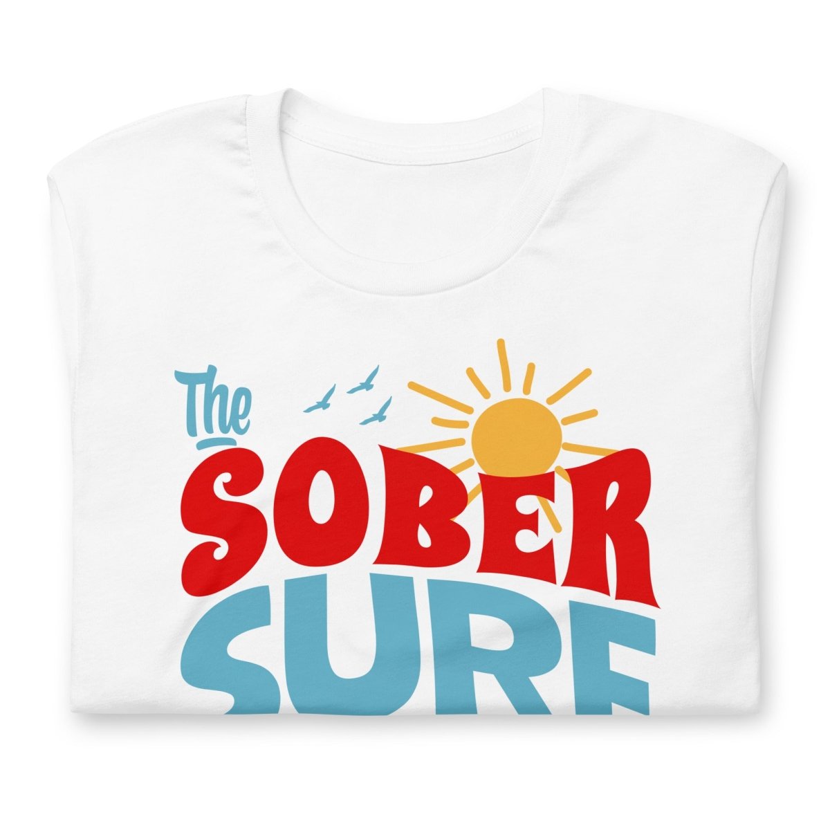 Sober Surf Club Unisex T-Shirt - Comfortable Cotton Tee for Men & Women - Perfect for Beach, Surfing & Casual Wear