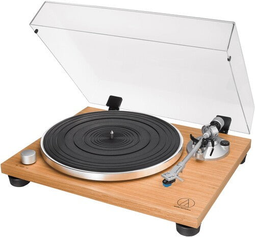 Audio Technica AT LPW30TKR Fully Manual Belt Drive Turntable with 33/45 RPM Speeds & Built-in Switchable Preamp - Perfect for Vinyl Enthusiasts & Home Music Listening