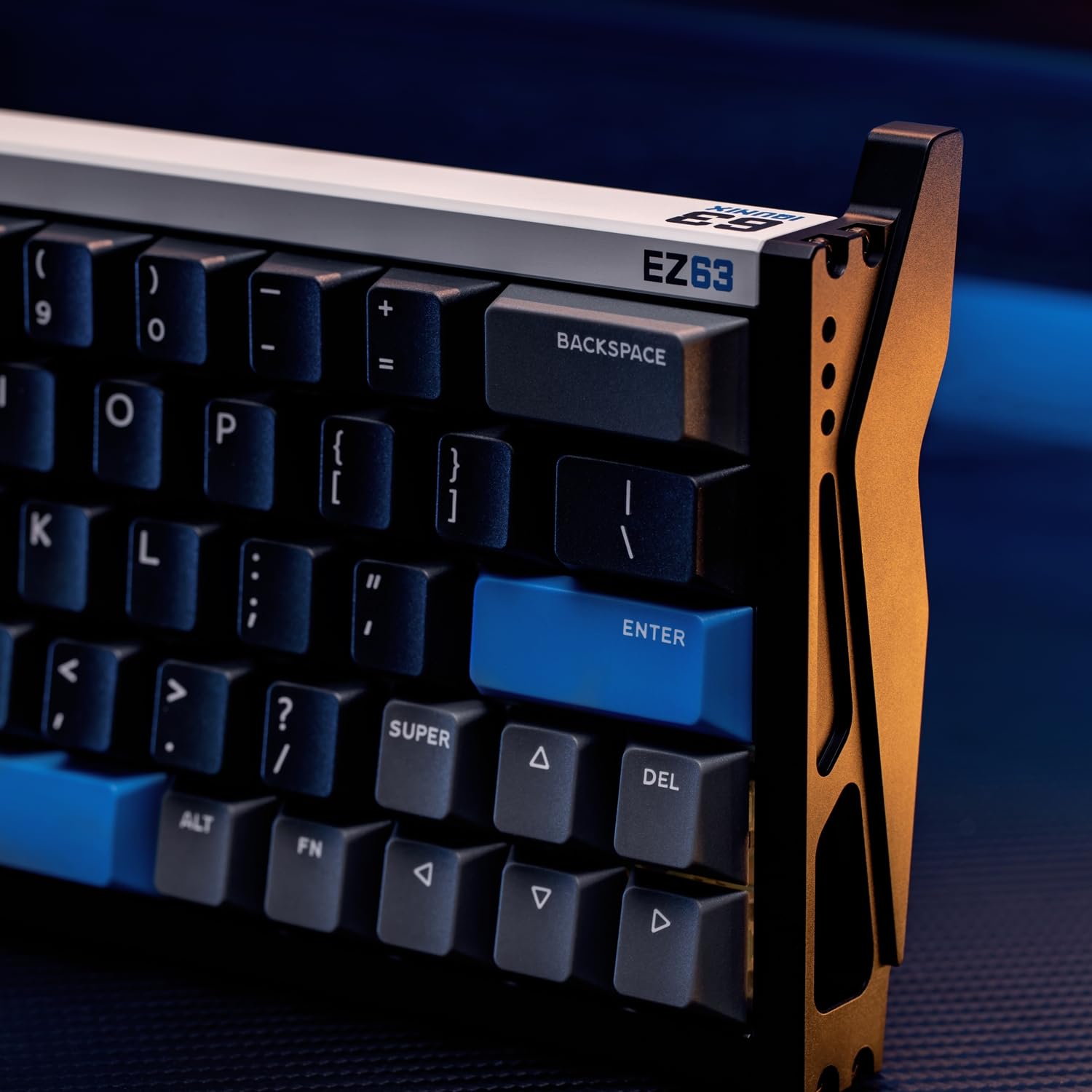 iQunix EZ63 60% RGB Mechanical Gaming Keyboard - 64 Keys with Star Trail Magnetic Switches, Rapid Trigger, Adjustable Actuation, Double Shot PBT Keycaps for Windows & Mac - Perfect for Esports, Gaming & Office Work