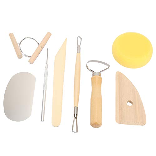 8PCS Pottery Clay Tools Set - Ceramic Sculpting Kit for Artists & DIY Crafters - Perfect for Pottery Making, Sculpture, and Clay Art Projects