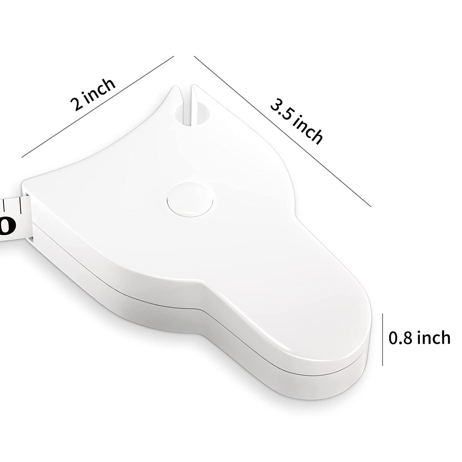 PUJI 150cm Retractable Body Tape Measure - Accurate Waist & Fitness Measuring Tool for Weight Loss, Tailoring & Workouts | Self-Tightening Telescopic Ruler for Home Gym & Sewing