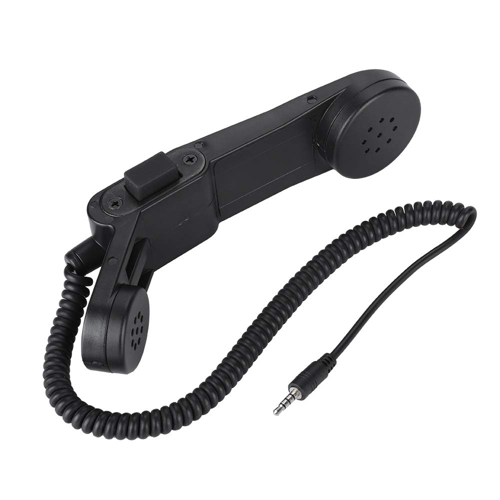 Vintage Retro Telephone Handset with 3.5mm Plug - HiFi Speaker Mic for Cell Phones, Shoulder Rest & Clear Sound | Perfect for Podcasting, Gaming, and Vintage Style Communication