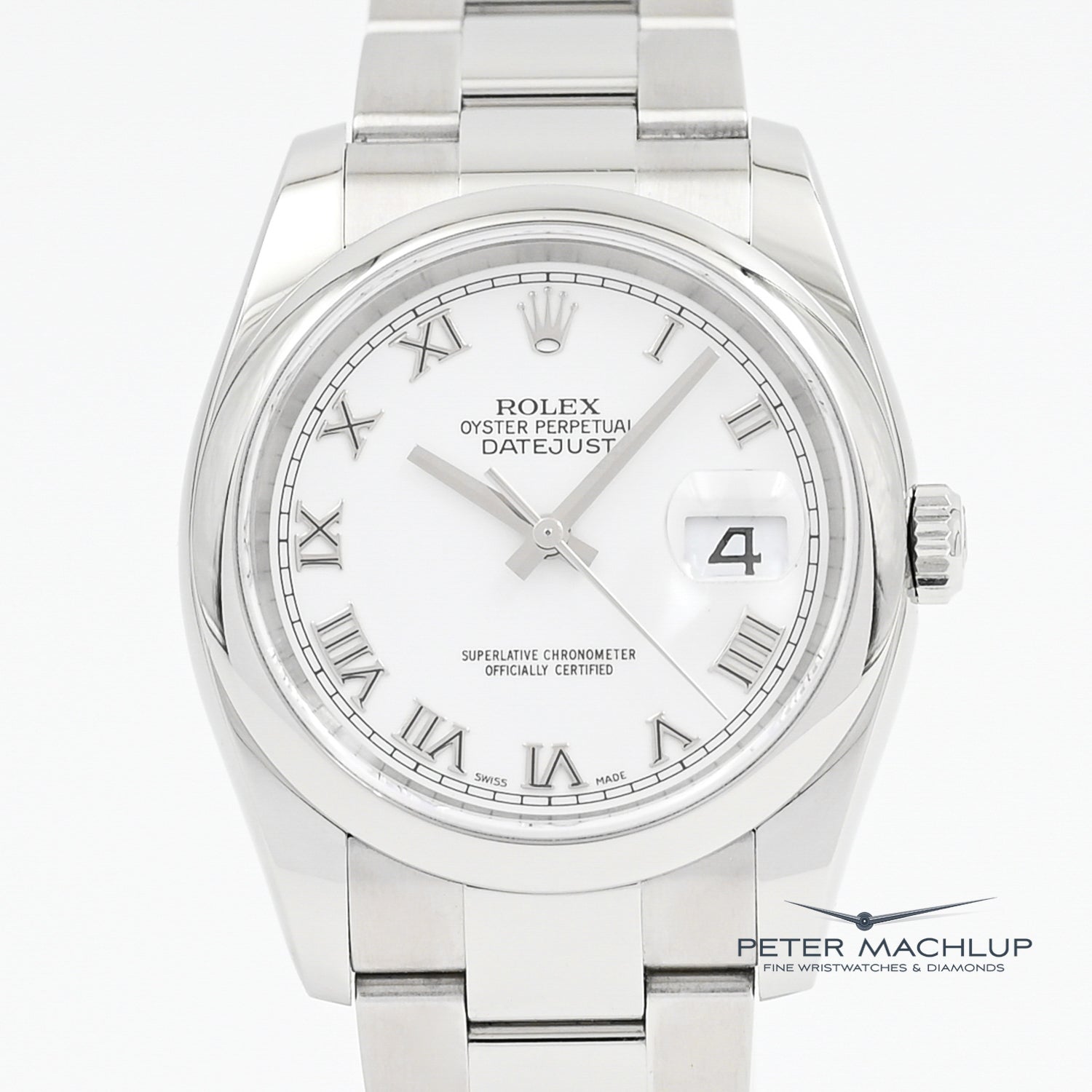 Authentic Rolex Datejust 36mm Stainless Steel Watch - 2006 Model - Luxury Men's Timepiece for Business & Formal Occasions