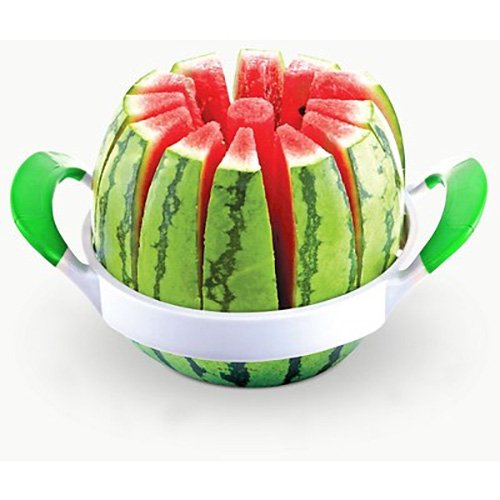 高效Melon Slicer大号西瓜切片器 - 厨房必备水果切割工具，适合家庭聚会、野餐和派对使用