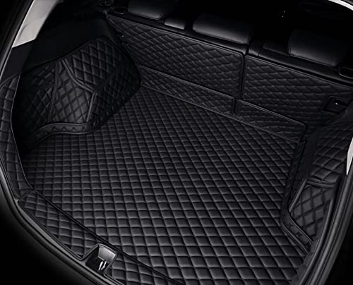 Premium Black Full Leather Car Boot Liner Cargo Mat Tray Trunk Floor Mat for Chevrolet Trailblazer 2021-2023 - Waterproof & Durable Protection for SUVs, Perfect for Road Trips, Camping & Outdoor Adventures