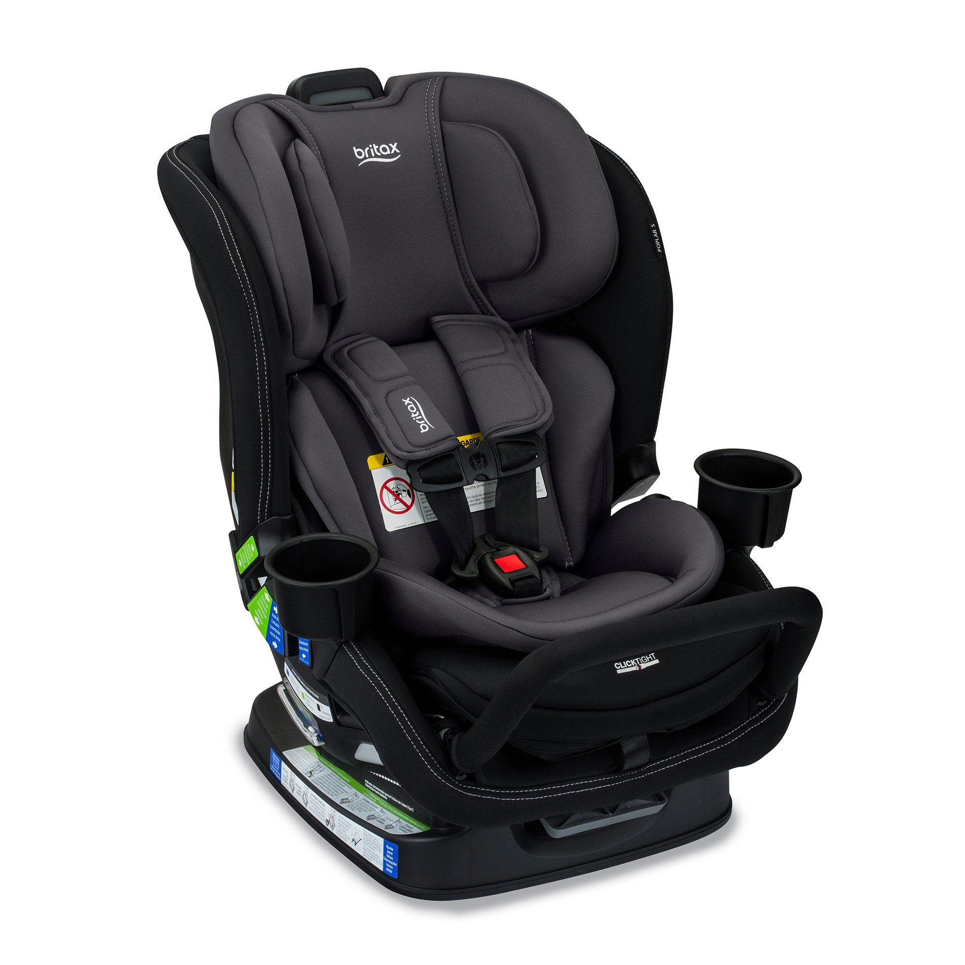 Britax Poplar S ClickTight Convertible Car Seat - Safe & Comfortable for Infants to Toddlers (5-65 lbs) - Easy Installation for Cars, SUVs & Minivans - Perfect for Travel & Daily Commute