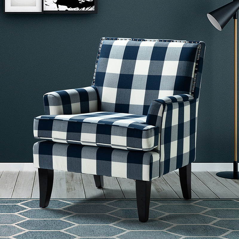 Bradley Armchair - Modern Accent Chair for Living Room, Bedroom & Office - Comfortable Upholstered Lounge Chair with Sturdy Wooden Legs - Perfect for Relaxing, Reading & Decorating Your Home