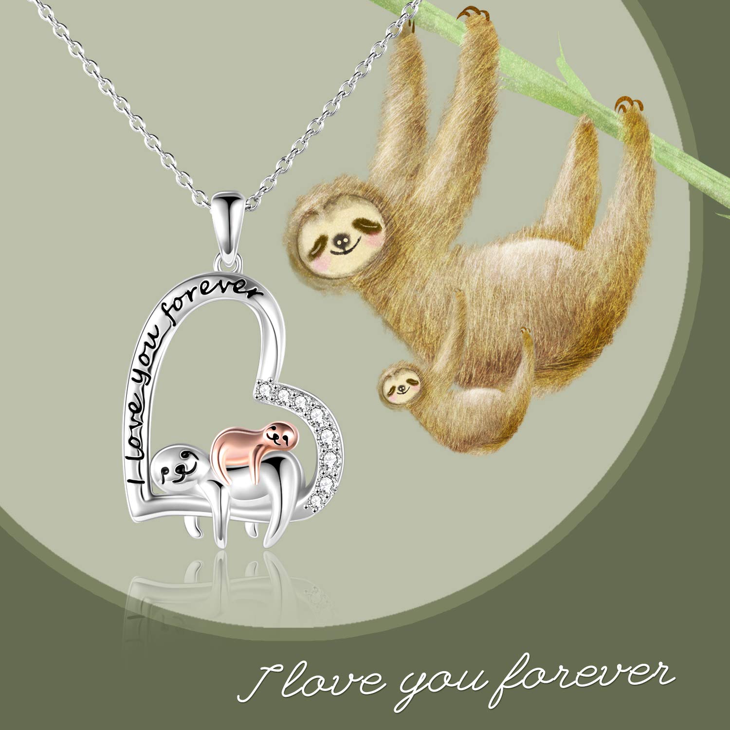 POPLYKE 925 Sterling Silver Animal Necklace - Elegant Jewelry Gift for Mom, Women, Daughter | Perfect Mother's Day, Birthday & Anniversary Present | Ideal for Casual Wear, Special Occasions & Gift Giving