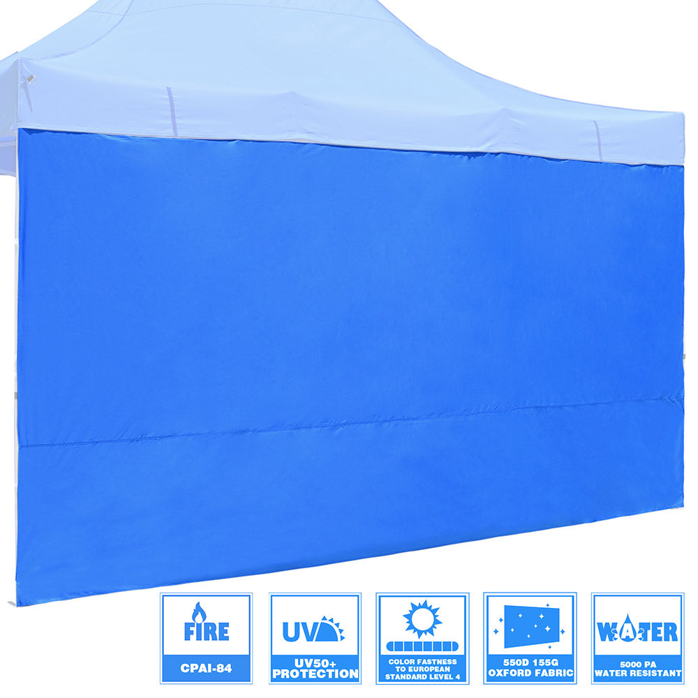 TheLAShop 15x7ft Canopy Sidewall Tent Walls - UV50+ Sun Protection, CPAI 84 Fire Resistant - Perfect for Outdoor Events, Camping, and Market Stalls
