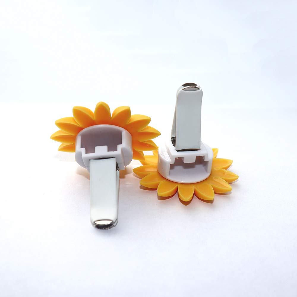 INEBIZ Sunflower Car Air Freshener - Cute Yellow Car Vent Clip Decor with Fragrance Holder | Perfect for Vehicle Interior, Office & Home Decor