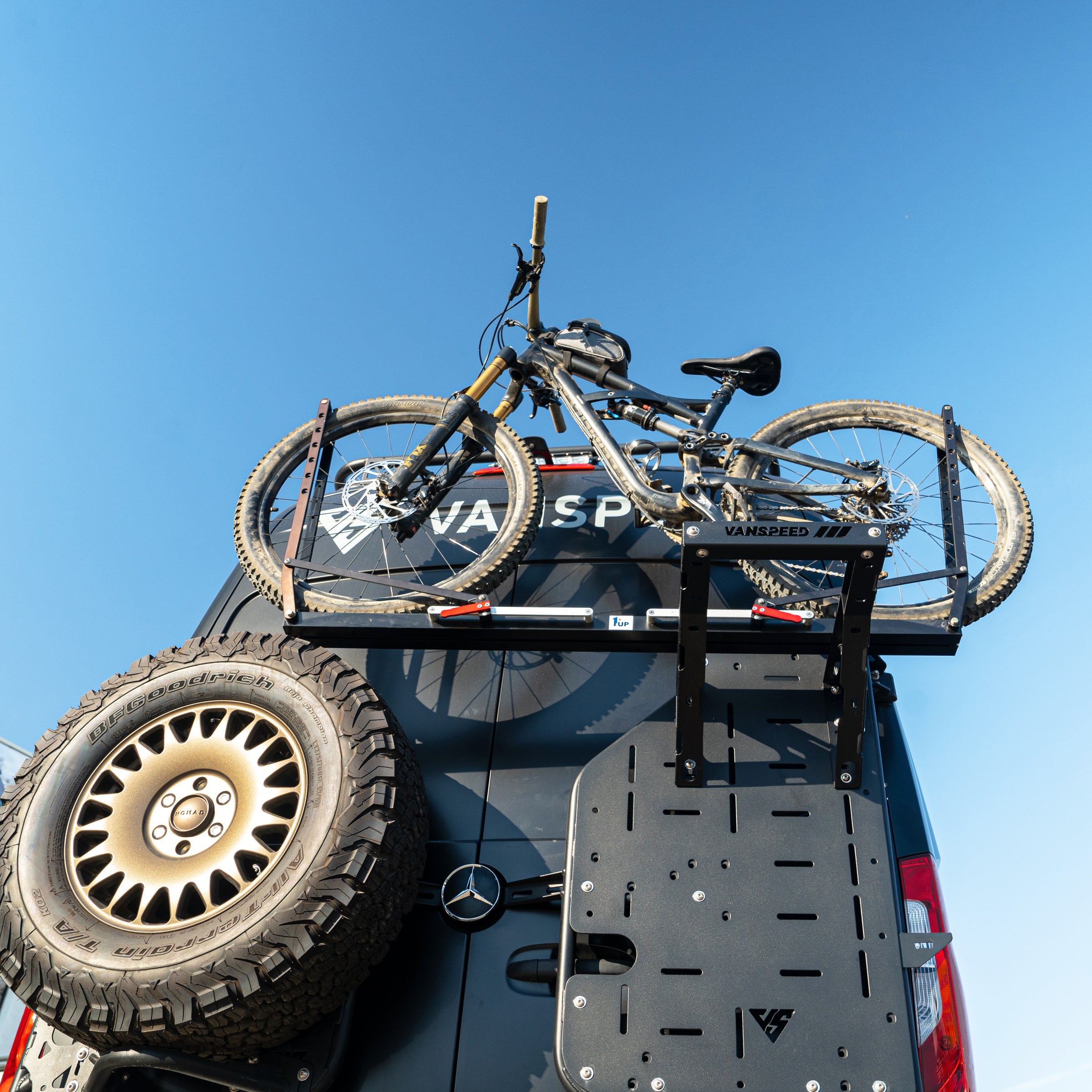 Heavy Duty Sprinter Mule Carrier Bike Rack - Premium Cargo Rack for Vans & Trucks - Perfect for Camping, Road Trips & Outdoor Adventures
