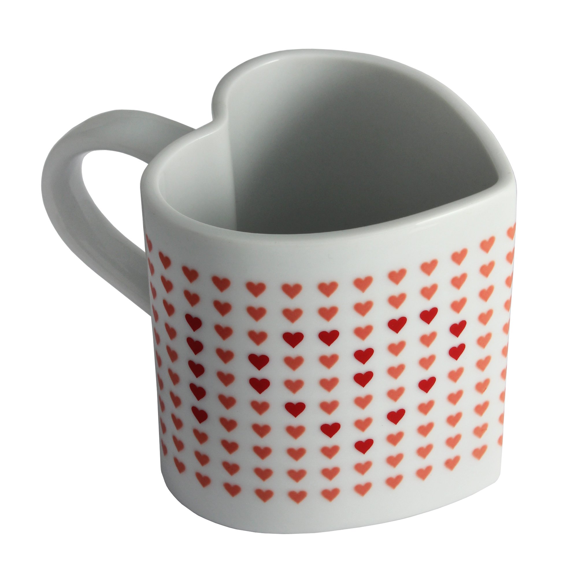 Heat Sensitive Heart Shaped Love Mug - Reveals 