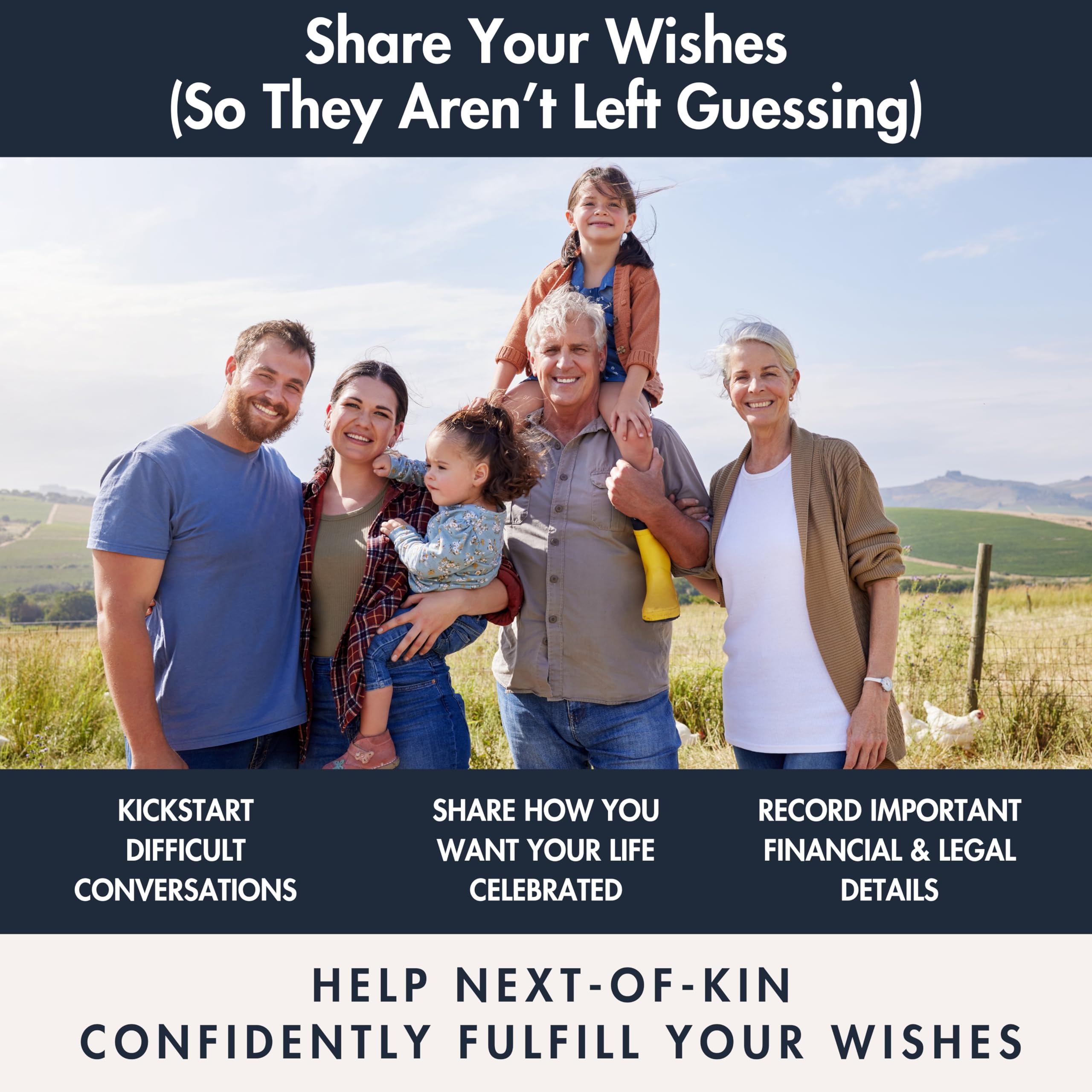 Estate Planning Organizer for Seniors - Guided End of Life Planner, Next of Kin Organizer & Important Document Tracker | Large What To Do When I'm Gone Book for Executors | Perfect for Will Preparation, Funeral Arrangements & Family Legacy Planning