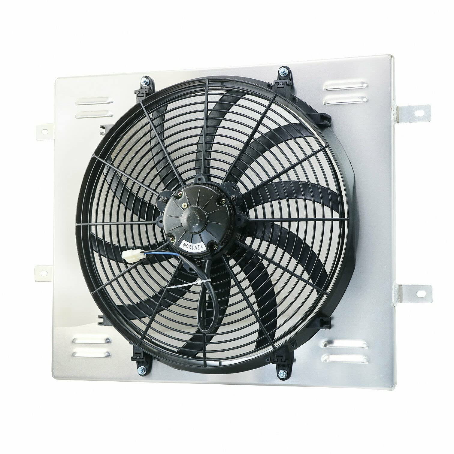Aluminum Radiator Shroud Fan with Relay Kit for 1987-2006 Jeep Wrangler YJ & TJ (2.4L-4.2L) - Perfect for Off-Roading, Overheating Protection & Engine Cooling Upgrade