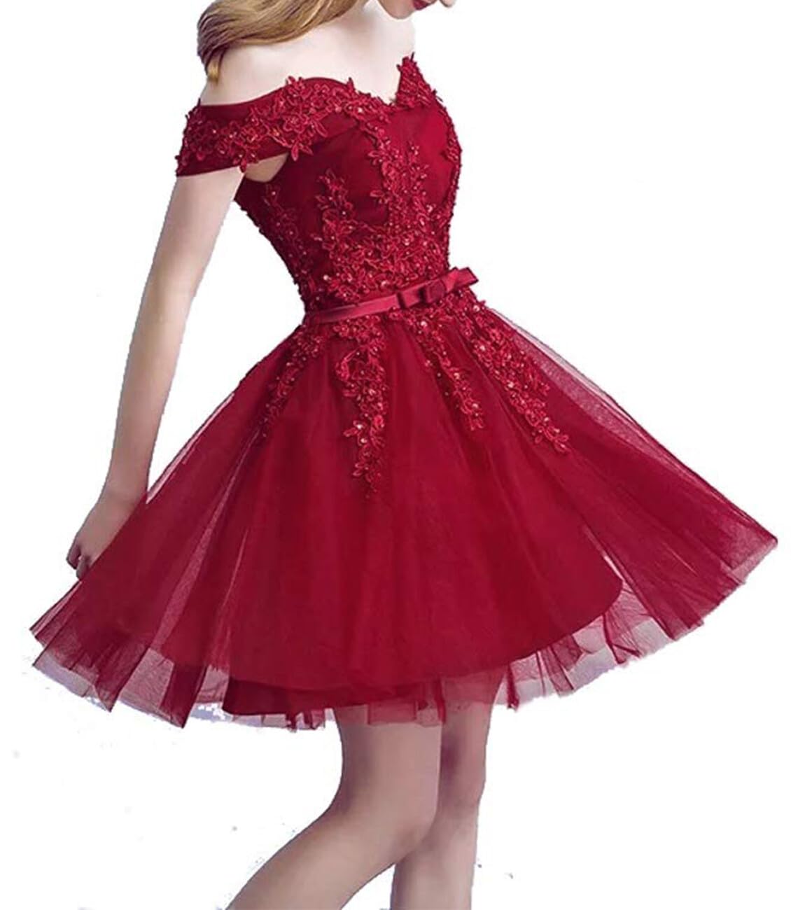 Elegant Lace Short Homecoming Dresses for Teens - Tulle Prom HOCO Dresses | Perfect for School Dances, Formal Events & Special Occasions