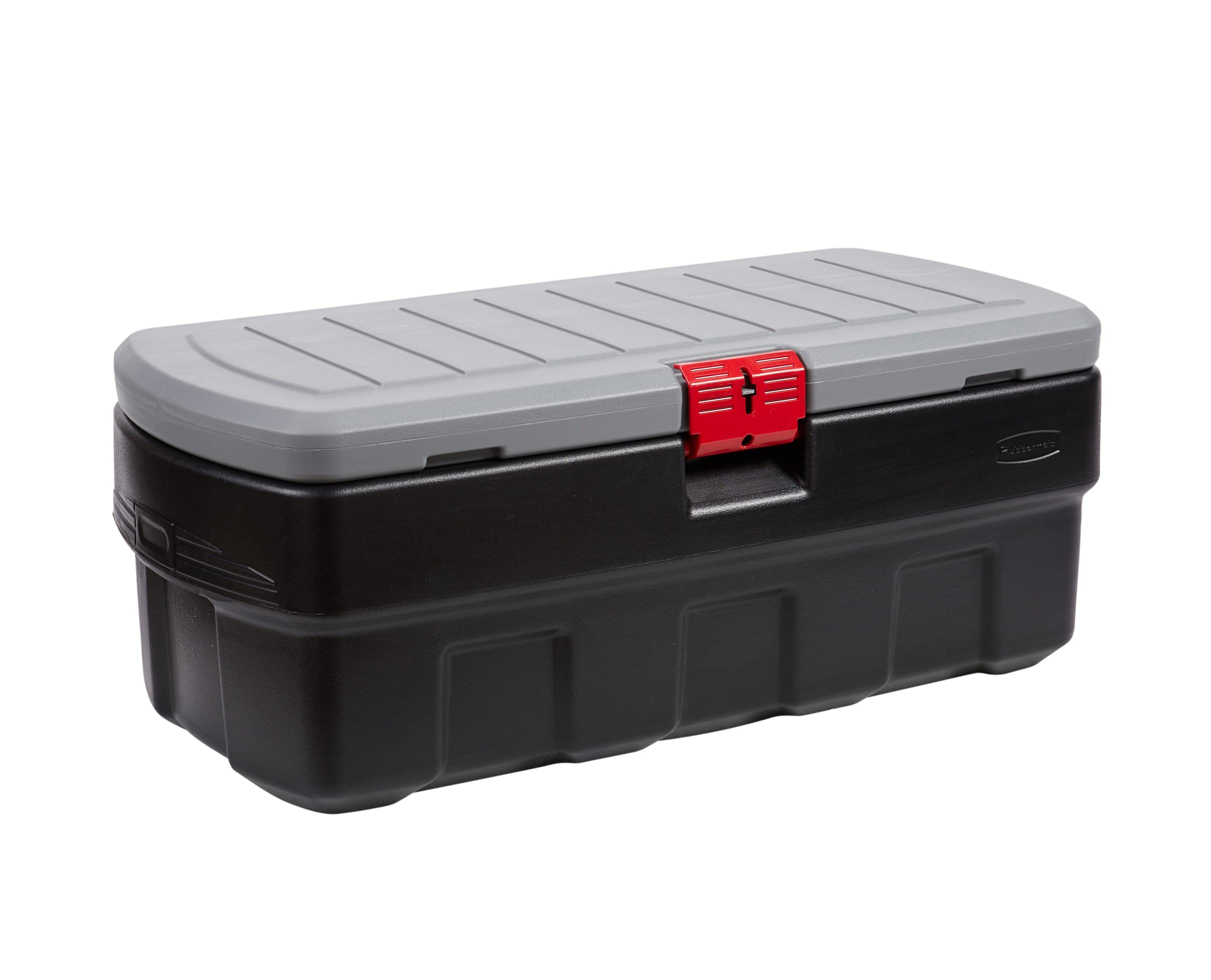 Rubbermaid ActionPacker 48 Gallon Lockable Storage Bin - Heavy Duty Industrial Storage Container with Secure Lid | Perfect for Garage Organization, Camping Gear Storage & Workplace Equipment Protection