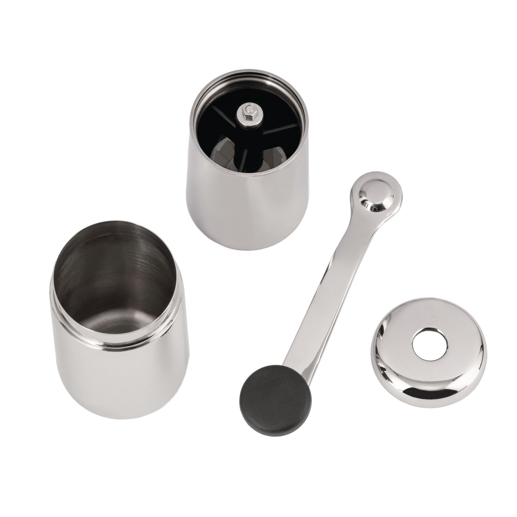 Alessi KT01 Manual Slow Coffee Grinder - Premium Stainless Steel Burr Mill for French Press, Pour Over & Espresso - Perfect for Home Baristas & Coffee Enthusiasts