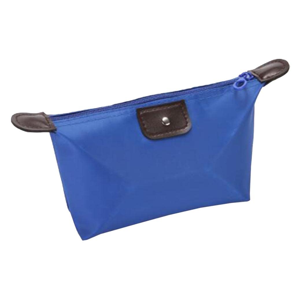 Waterproof Makeup Bag & Travel Toiletry Pouch - VMS INDIA Cosmetic Organizer for Women, Blue | Perfect for Travel, Gym, School & Daily Essentials Storage