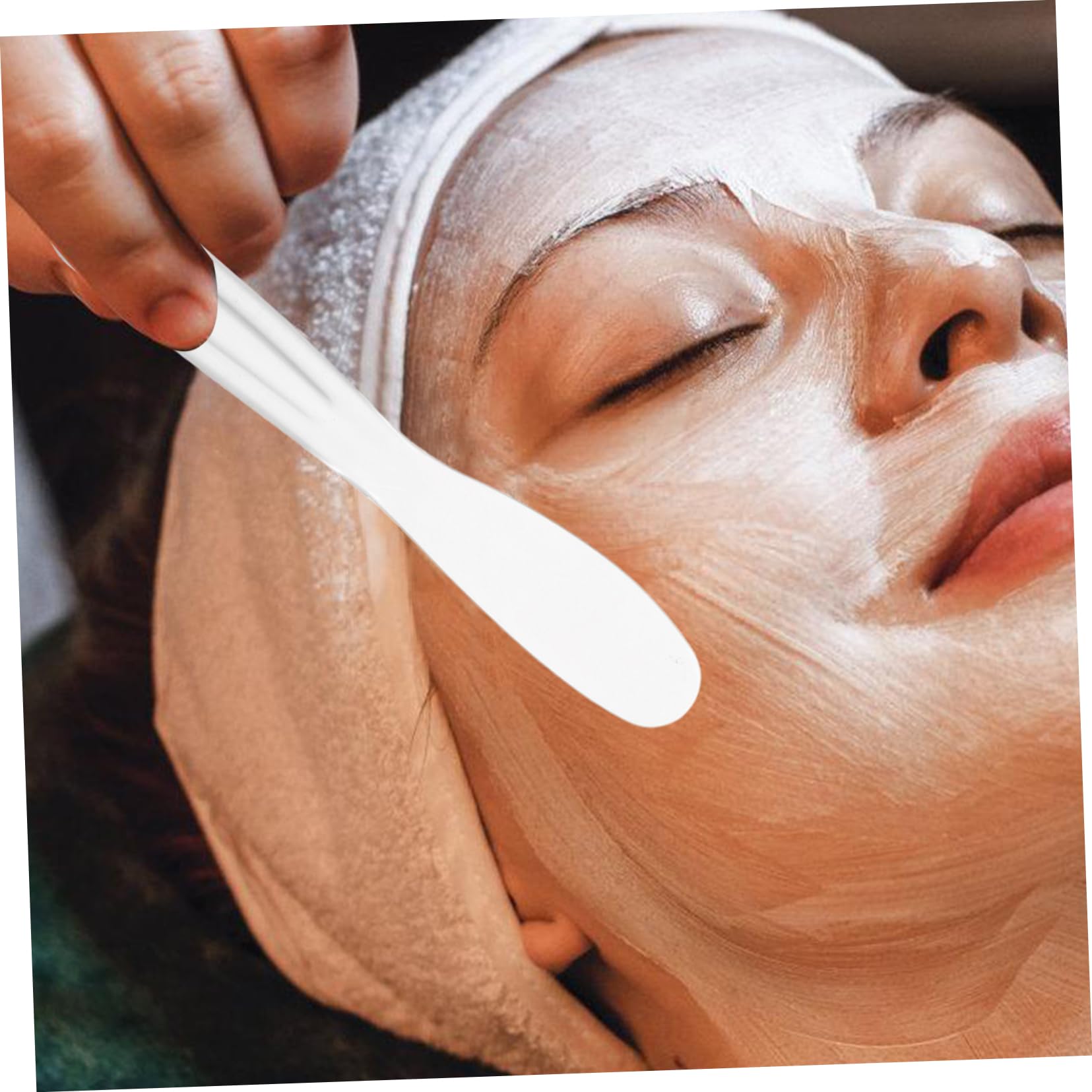 Professional Plastic Face Scraper & Jelly Mask Spatula - Beauty Cosmetic Mixing Spoon for Creams, Serums & DIY Skincare - Perfect for Facial Treatments, At-Home Spa & Makeup Application