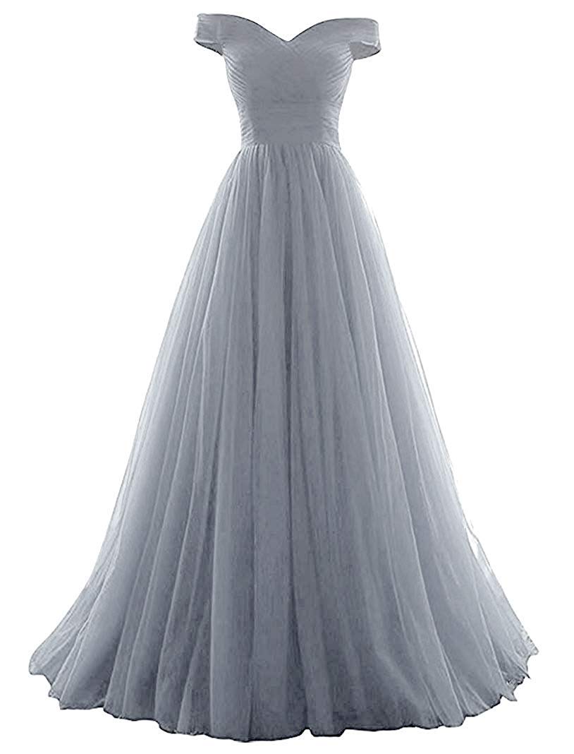 VICKYBEN Women's A-Line Tulle Prom Dress Formal Evening Gown Homecoming Ball Gown - Perfect for Prom, Wedding, Quinceañera & Special Occasions