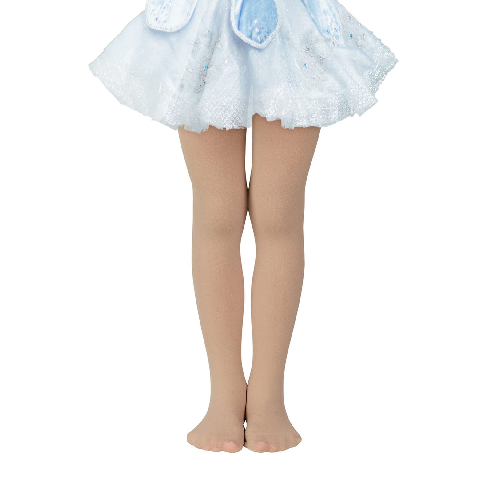 American Trends Ballet Tights for Girls - Nude Kids Dance Stockings | Soft School Uniform Tights for Ballet, Dance Class & Everyday Wear