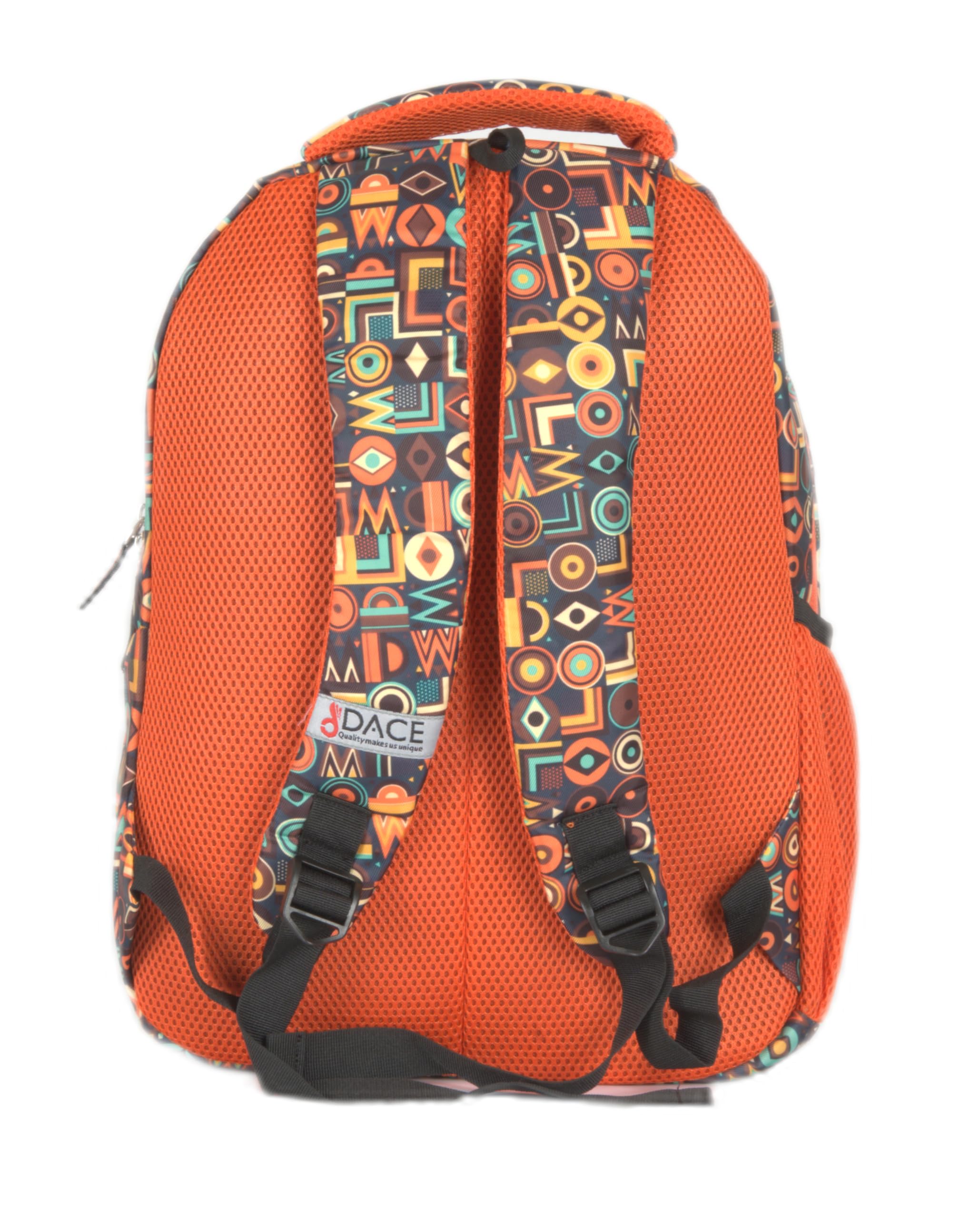 DACE Premium Waterproof Carry On Backpack for Women & Men - Lightweight College Gym Travel Backpack - Small Durable Backpack for Commuting, Hiking & Daily Use (Orange)