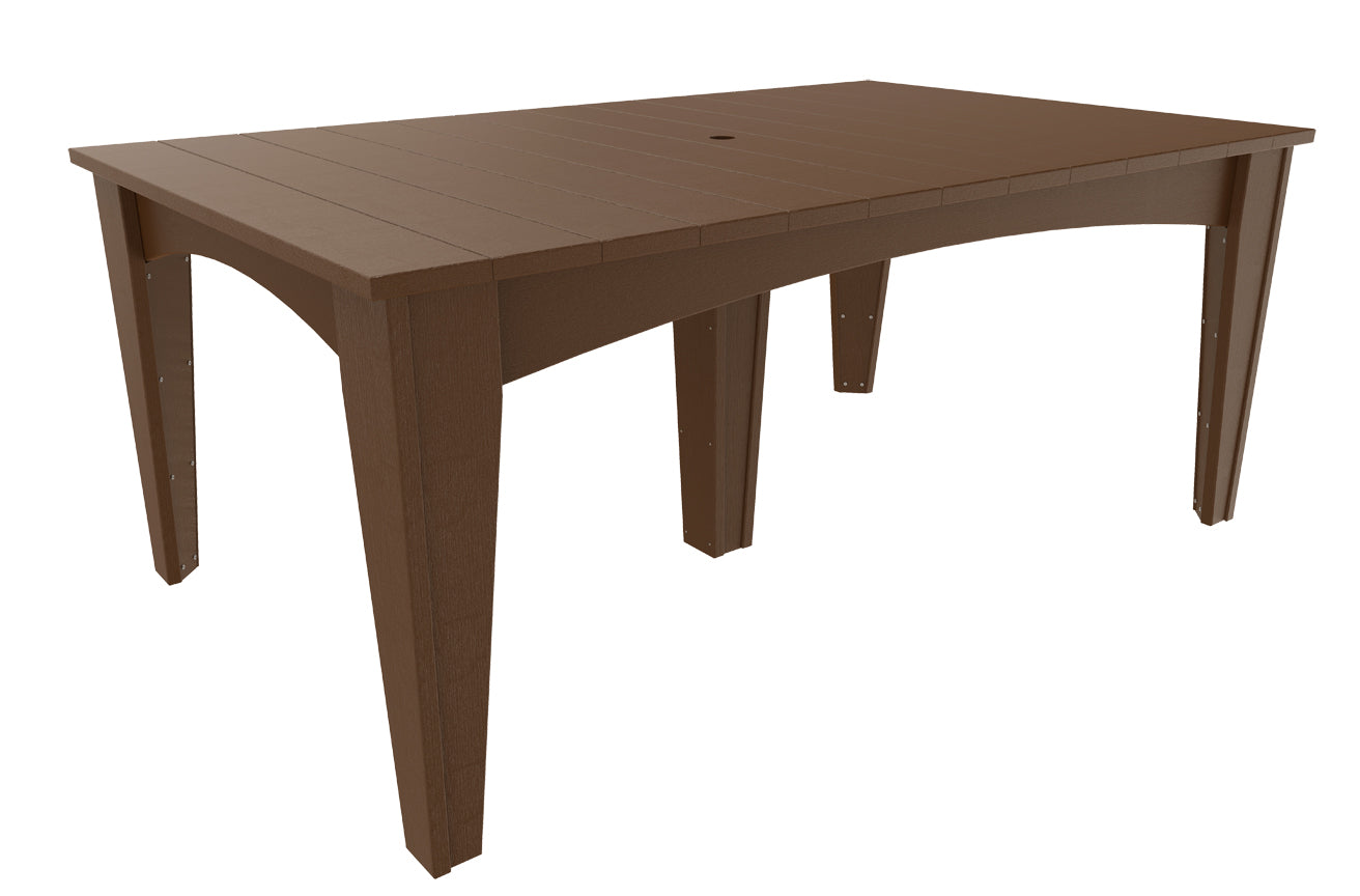 LuxCraft 44 x 72 Inch 7-Piece Dining Table Set for Kitchen Island - Modern Wooden Counter Height Table with 6 Chairs - Perfect for Family Meals, Entertaining & Small Space Dining Rooms
