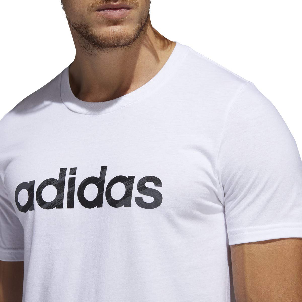 adidas Men's Linear Graphic T-Shirt - Casual Short Sleeve Cotton Tee for Streetwear, Gym & Everyday Wear