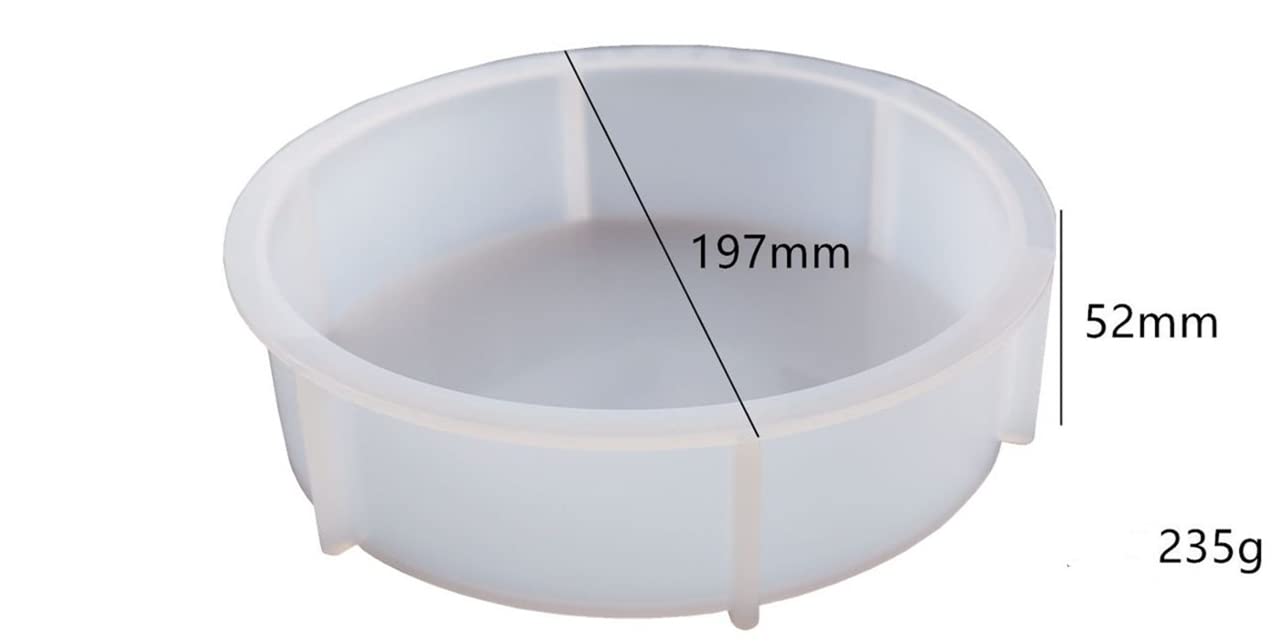 Premium Silicone Resin Molds for DIY Crafts - Large Cube Shaped Epoxy Molds for Deep Crystal Flower Preservation | Wedding, Valentine's Day & Anniversary Gift Idea | Home & Office Decor (Round) | Perfect for Resin Art, Jewelry Making & Creative DIY Projects