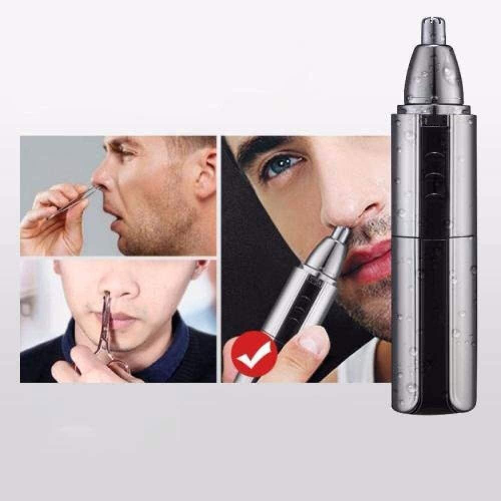 Professional Painless Nose Hair Trimmer for Men & Women - Waterproof Eyebrow & Facial Hair Clipper with Dual Edge Blades for Easy Cleaning - Perfect for Travel, Grooming Kits & Personal Care Routines