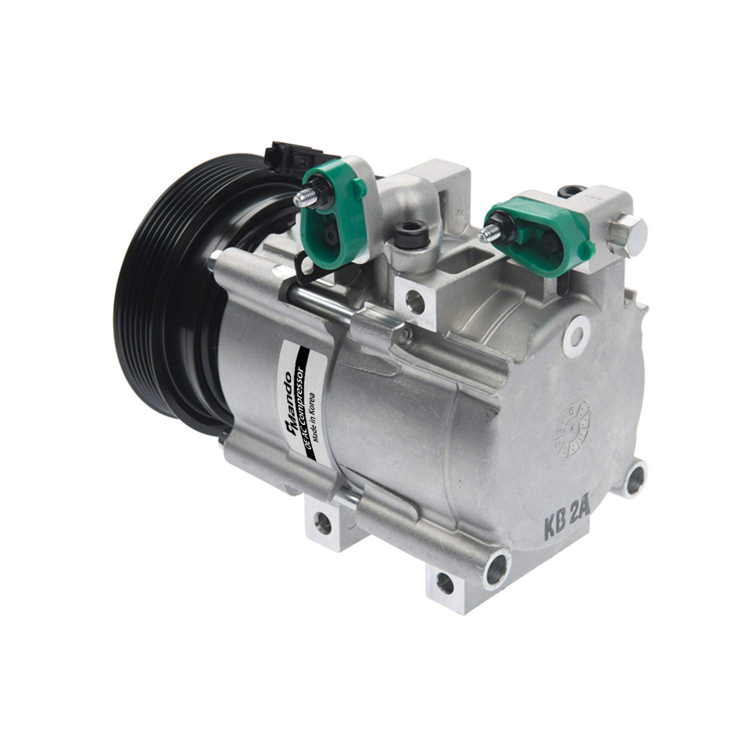 Original Equipment Mando 10A1017 AC Compressor with Clutch - Pre-filled Oil | Compatible with [Vehicle Models] | Perfect for AC System Repair & Replacement