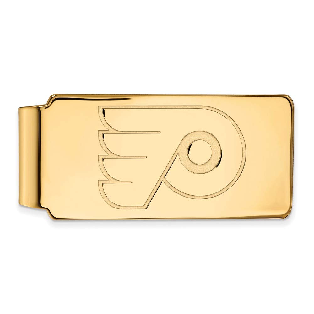 Philadelphia Flyers Gold Plated Money Clip - Premium Metal Wallet Accessory for Cash & Cards - Perfect Gift for Hockey Fans & Sports Enthusiasts