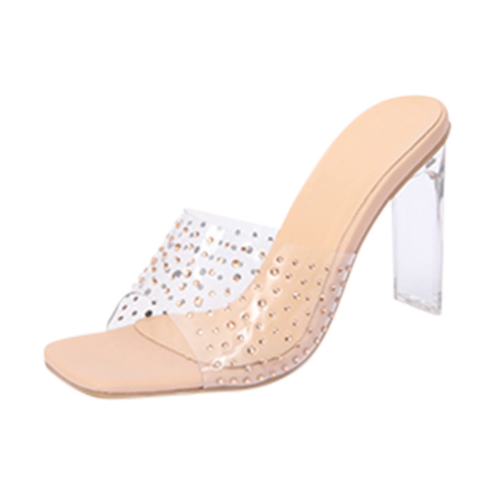 Women's Summer Slide Slippers - Breathable Casual Sandals with Platform Heels & Knob Design | Perfect for Beach, Poolside, and Home Comfort