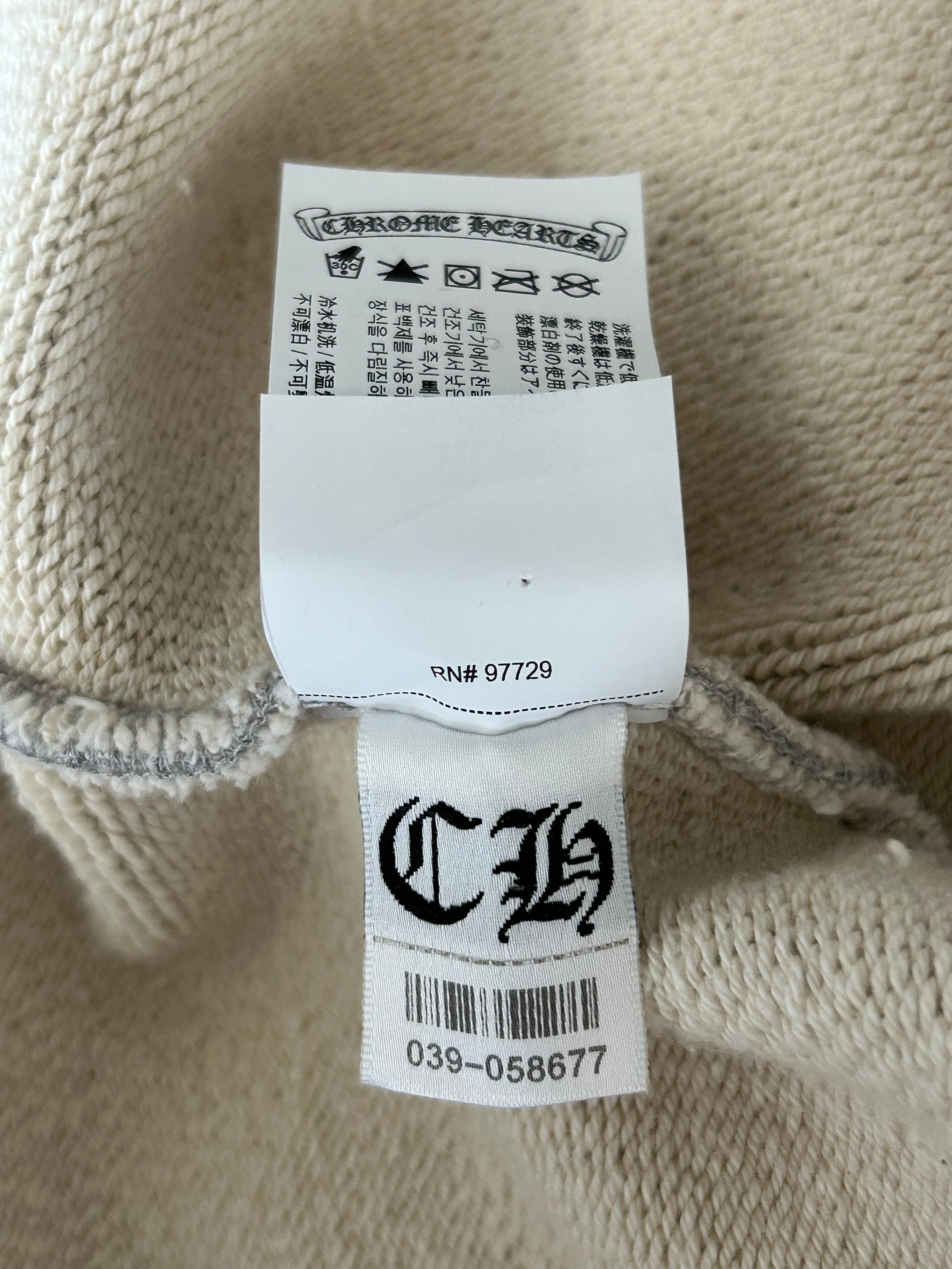 Chrome Hearts Grey & Black Triple Cross CH Logo Embroidered Hoodie for Men & Women - Stylish Streetwear for Casual Outfits & Urban Fashion