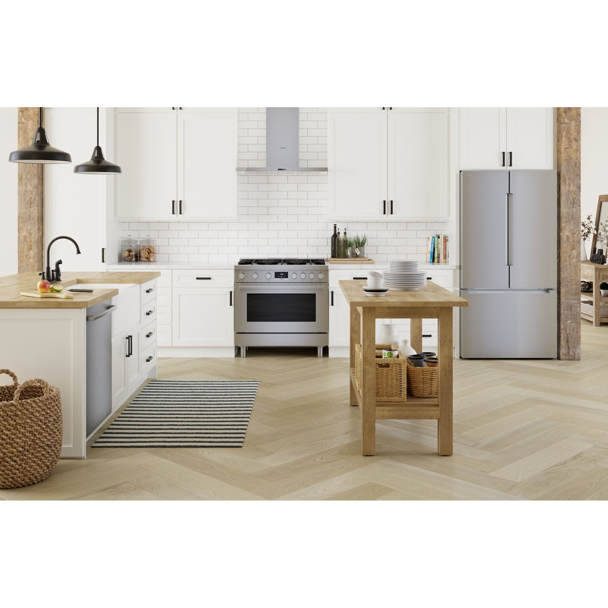 Bosch 36-Inch French Door Refrigerator (B36CT81ENS) - Stainless Steel, Energy Star Certified, Spacious Interior for Large Families - Perfect for Modern Kitchens and Entertaining