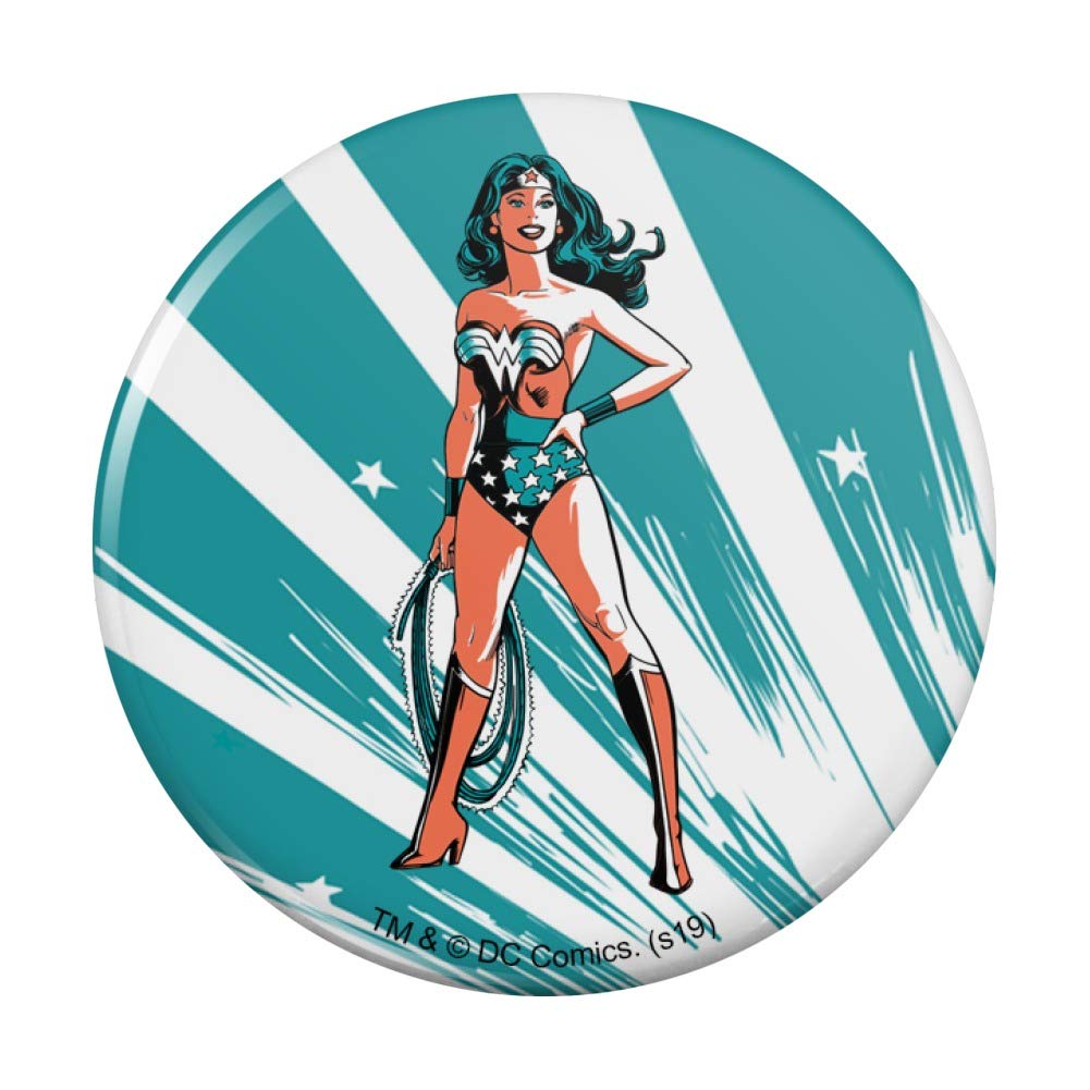 Wonder Woman LED Light-Up Refrigerator Magnet with Push Button - Fun Superhero Decor for Kitchen, Office, or Locker (DC Comics Gift)