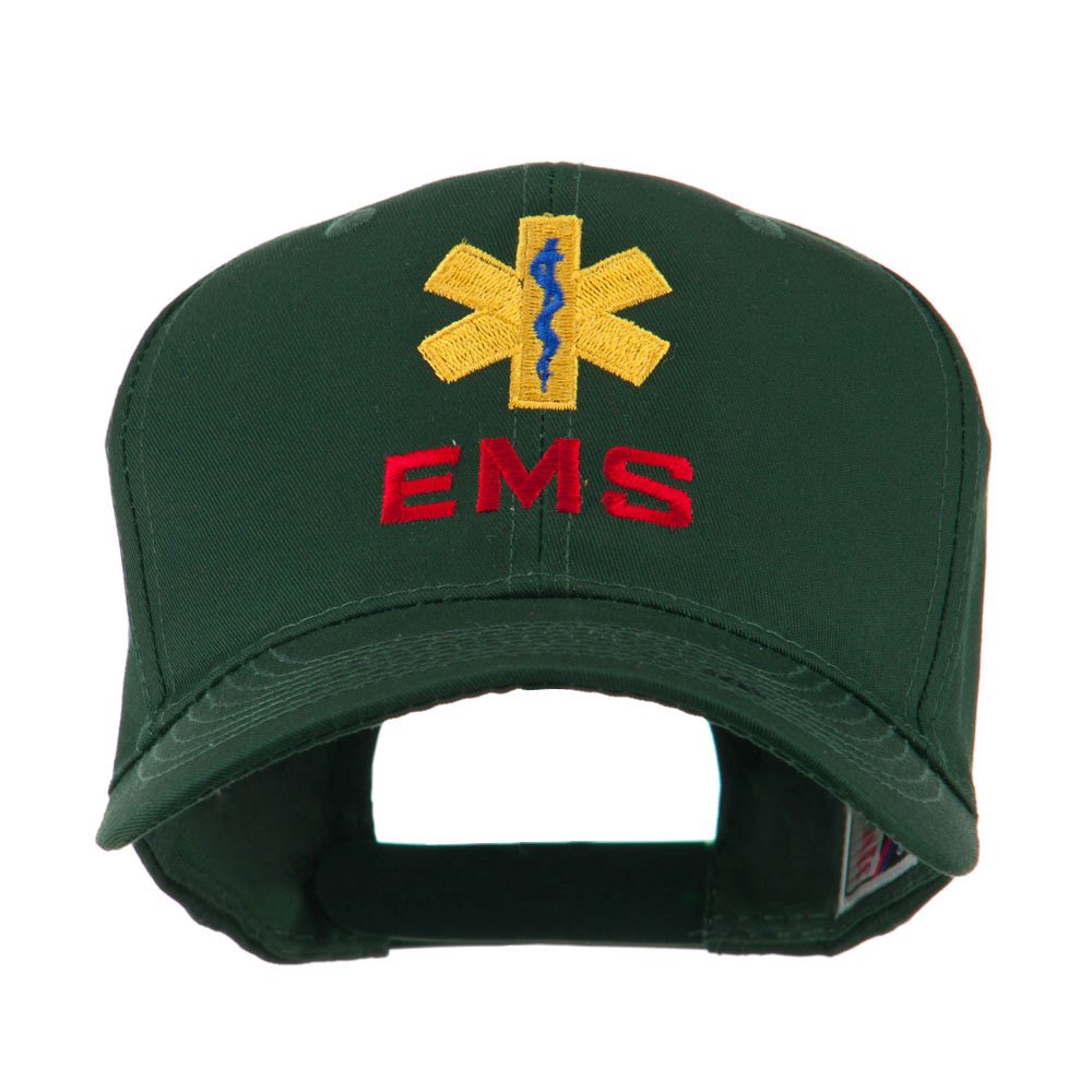 Custom EMS Logo Embroidered Baseball Cap - Premium Quality Adjustable Snapback Hat for First Responders & Medical Professionals - Perfect for EMTs, Paramedics & Healthcare Workers