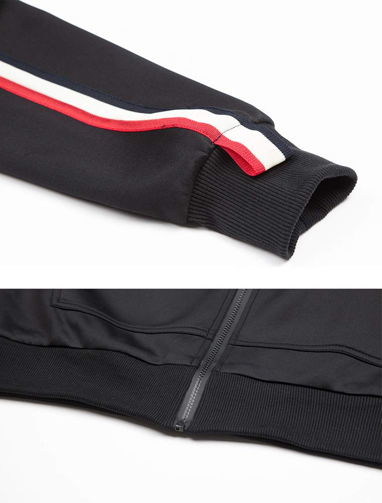 PASOK Men's Casual Tracksuit Set - Long Sleeve Full-Zip Running Jogging Athletic Sweat Suits for Gym, Workout & Streetwear Fashion
