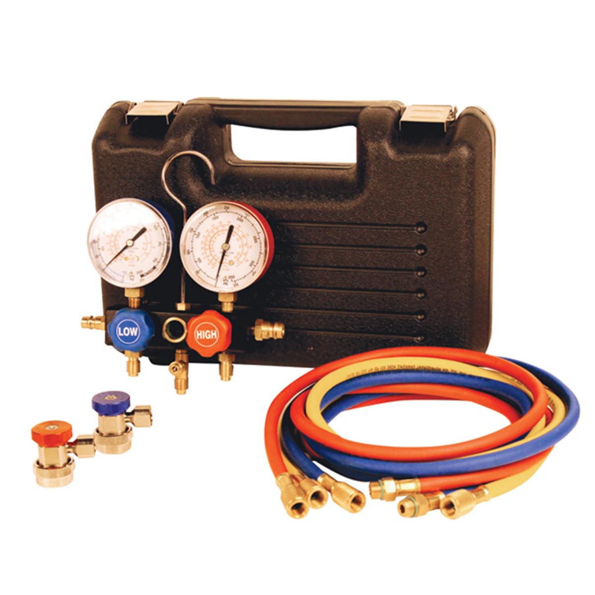 FJC 6799 AC Manifold Gauge Set - Professional HVAC Refrigeration Diagnostic Tool for Car & Home Air Conditioning Repair | Automotive & Residential Use