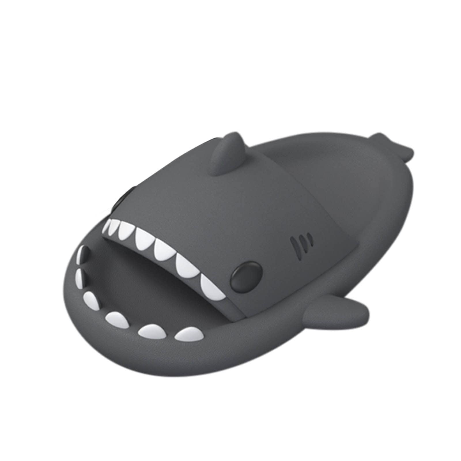 **Adorable Shark Slippers for Women - Non-Slip Cloud Slides, Comfortable Beach House Shoes, Size 6 - Perfect for Summer, Lounging & Beach Vacations**