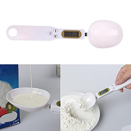 CUZWAVE Digital Kitchen Spoon Scale - 1.1lb/500g/0.1g Precision LCD Display for Measuring Cooking Ingredients | Perfect for Baking, Meal Prep & Portion Control