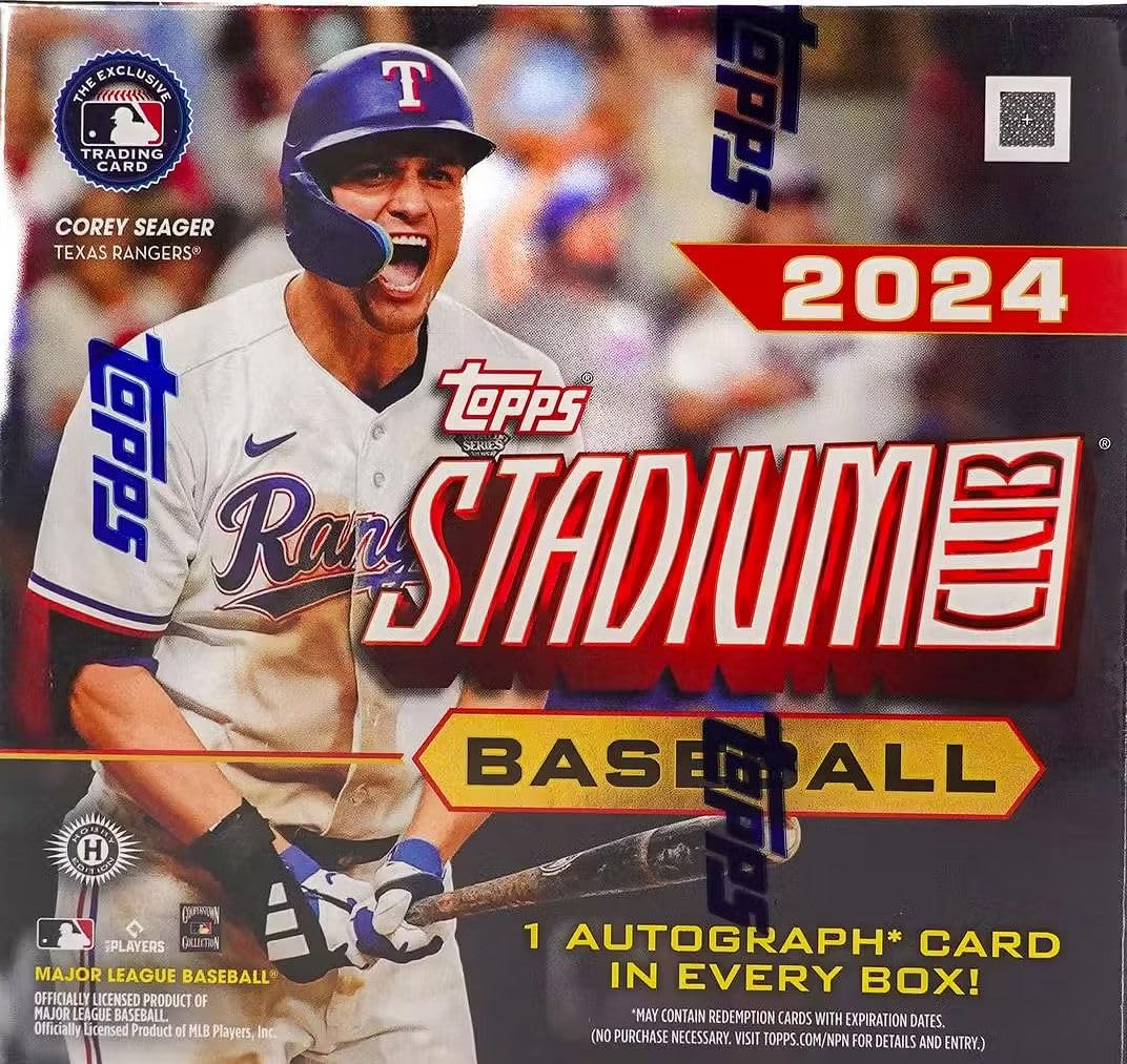 2024 Topps Stadium Club Baseball COMPACT Box (8 Packs/Box) - Premium Baseball Trading Cards for Collectors & Fans, Perfect for Gifts, Trading, and Display